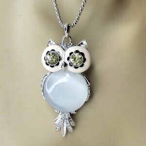 Owl Pendant Necklace Statement OWL Pendant Necklace